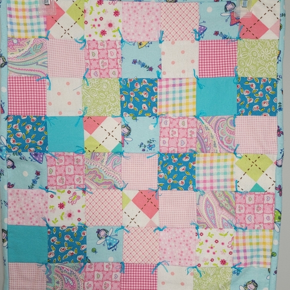 Patchwork Babydoll Quilt 18 Inch Doll Handmade Heirloom Quality - Picture 2 of 7